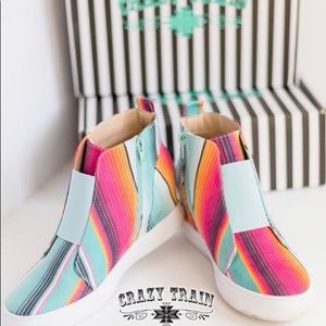CRAZY TRAIN SERAPE WEDGE SNEAKER~ONE OF OUR FAVES!